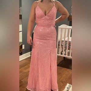 Sparkly pink prom dress from Berlinova, Size 8